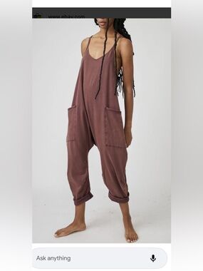 Free people movement hot shot onesie size med reddish brown.color